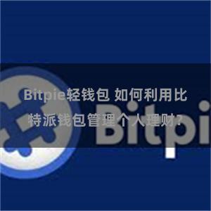 Bitpie轻钱包 如何利用比特派钱包管理个人理财？